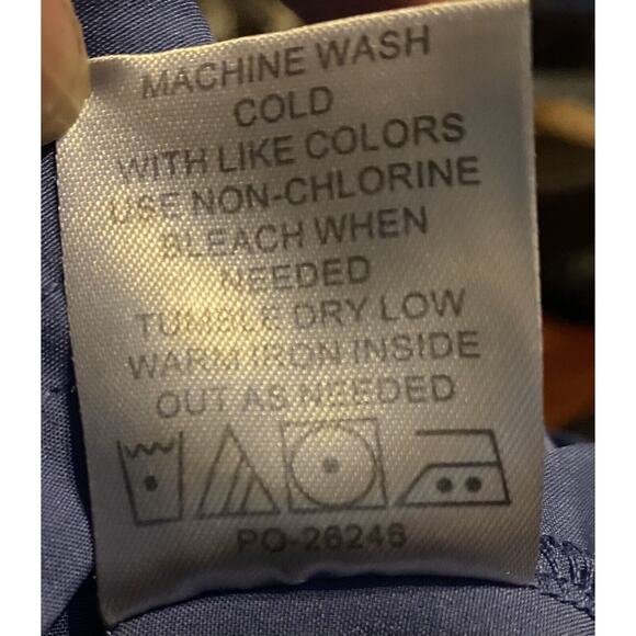 Natural Uniforms Scrub Top Large Blue Modern Fit Cool Stretch Nurse Medical Vet - Picture 5 of 7